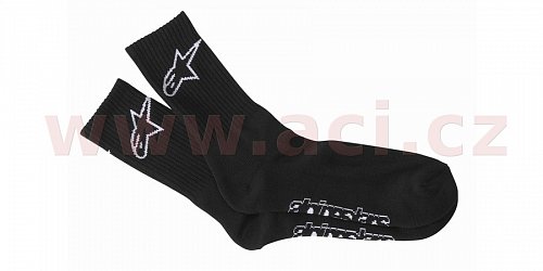 ponožky CREW, ALPINESTARS (černé)